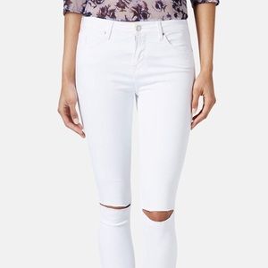 Top shop white Leigh jeans